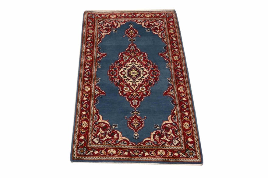 Kashan Perserteppich aus Iran, 138 × 69 cm