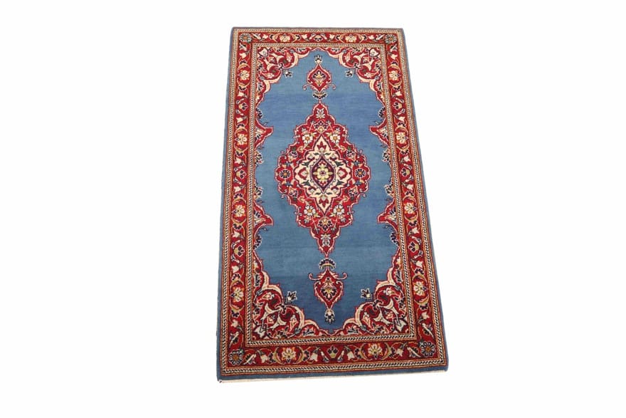Kashan Perserteppich aus Iran, 138 × 69 cm
