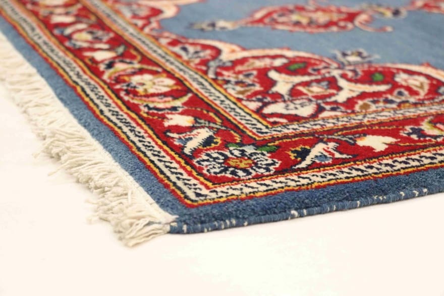 Kashan Perserteppich aus Iran, 138 × 69 cm