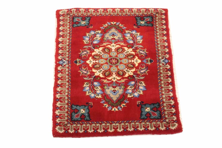 Kashan Perserteppich aus Iran, 97 × 66 cm