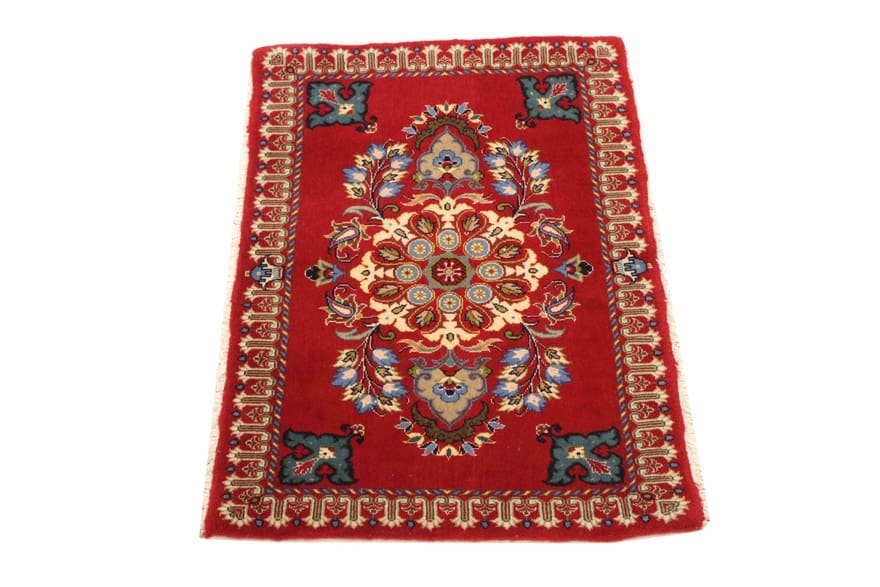 Kashan Perserteppich aus Iran, 97 × 66 cm