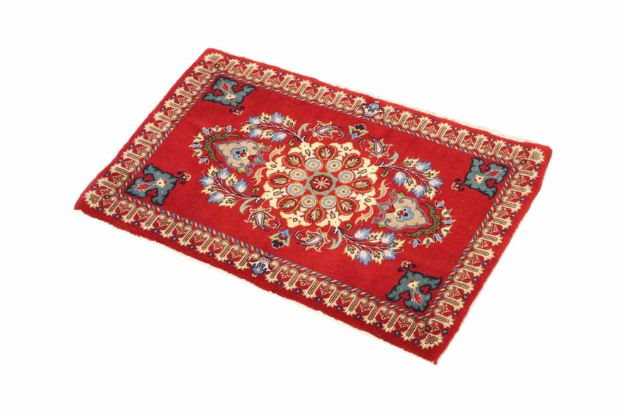 Kashan Perserteppich aus Iran, 97 × 66 cm