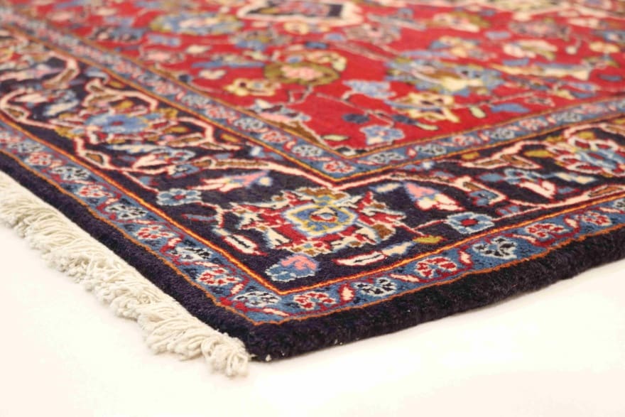 Handgeknüpfter Kashan Perserteppich, 160 × 114 cm, Wolle