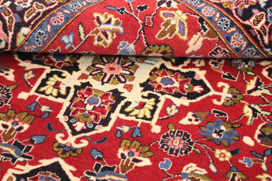 Handgeknüpfter Kashan Perserteppich, 160 × 114 cm, Wolle