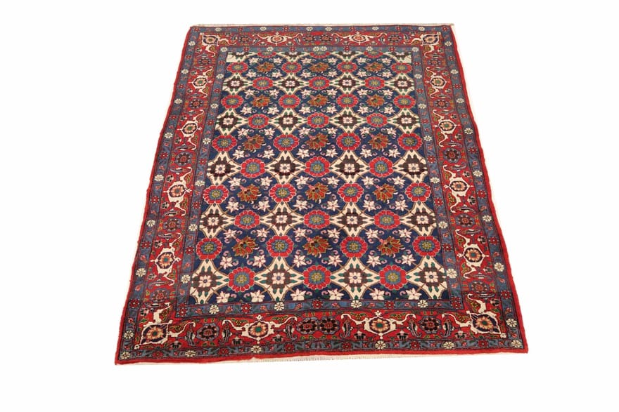 orientteppich-waramin-214x155-cm-florales-medaillon-handgeknupft-2 Perserteppich 212 × 154 cm aus Wolle, handgeknüpft