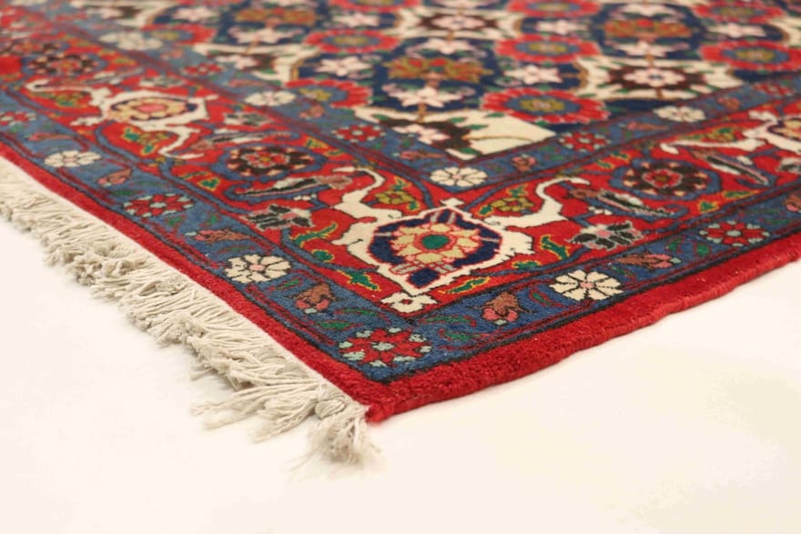 orientteppich-waramin-214x155-cm-florales-medaillon-handgeknupft-4 Perserteppich 212 × 154 cm aus Wolle, handgeknüpft