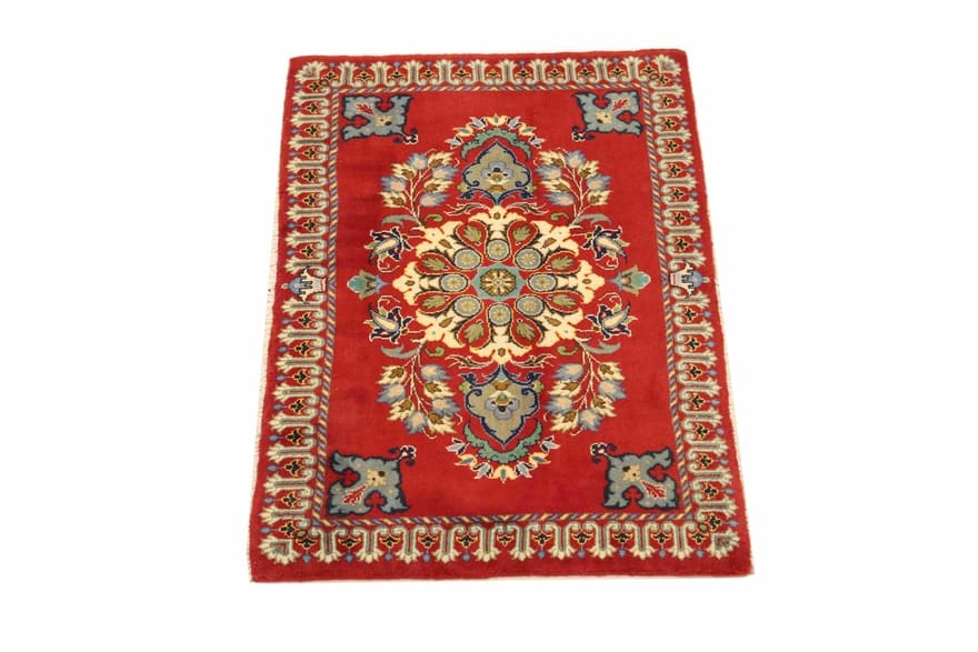 Kashan Perserteppich aus Iran, 95 × 64 cm