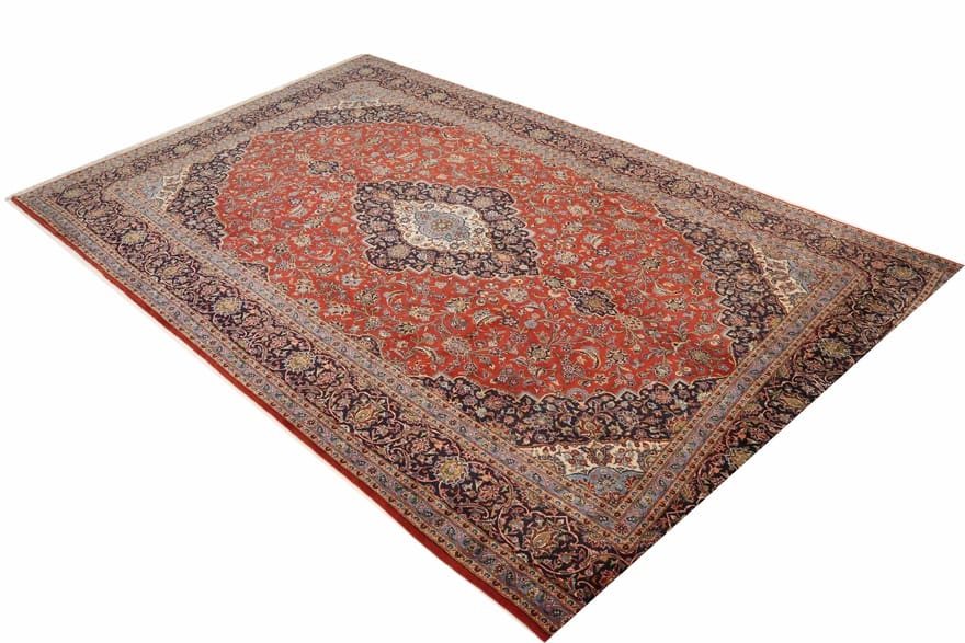 Handgeknüpfter Kashan Perserteppich 414 × 260 cm