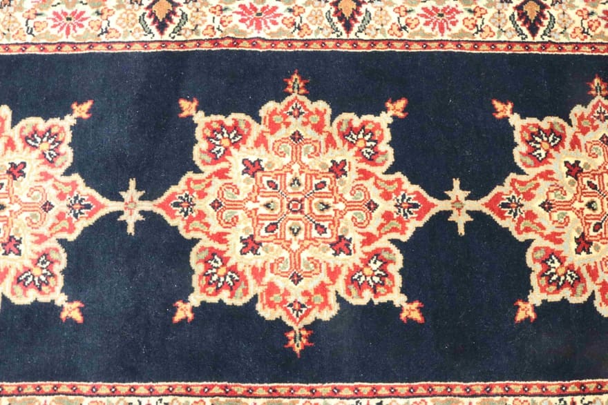 Kashan Perserteppich 370 × 77 cm aus Wolle, handgeknüpft