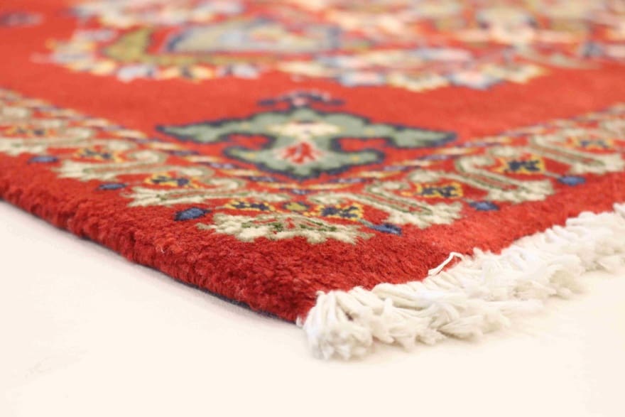 Kashan Perserteppich 89 × 61 cm aus Wolle, handgeknüpft