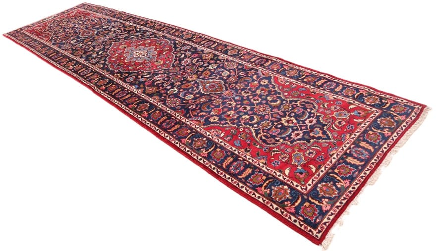 Mashhad Perserteppich aus Iran, 398 × 108 cm