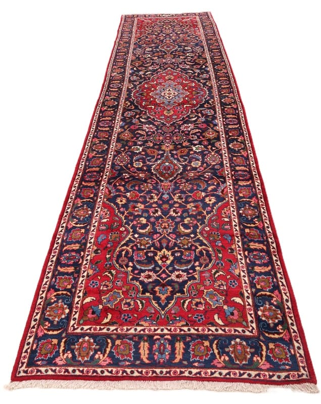 Mashhad Perserteppich aus Iran, 398 × 108 cm
