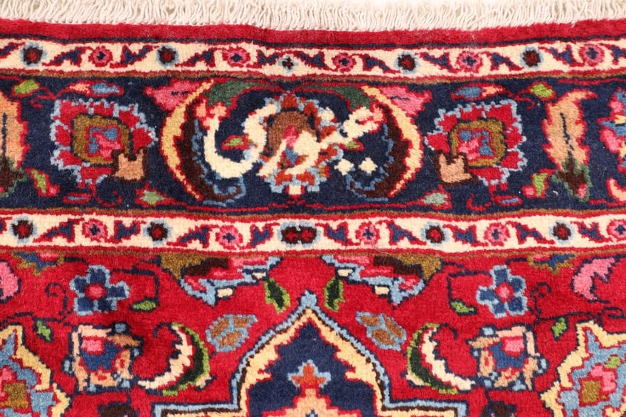 Mashhad Perserteppich aus Iran, 398 × 108 cm