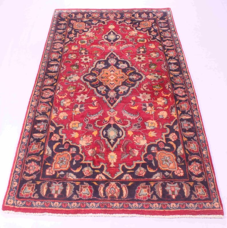 Mashhad Perserteppich aus Iran, 189 × 105 cm
