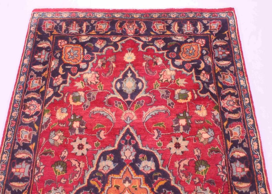 Mashhad Perserteppich aus Iran, 189 × 105 cm