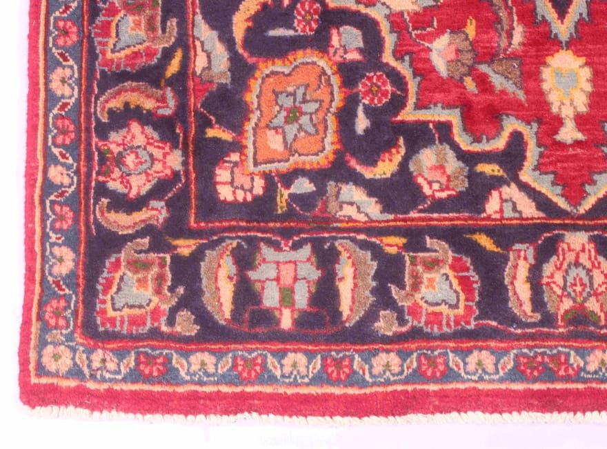 Mashhad Perserteppich aus Iran, 189 × 105 cm