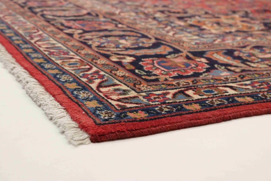 Handgeknüpfter Mashhad Perserteppich, 366 × 291 cm, Wolle