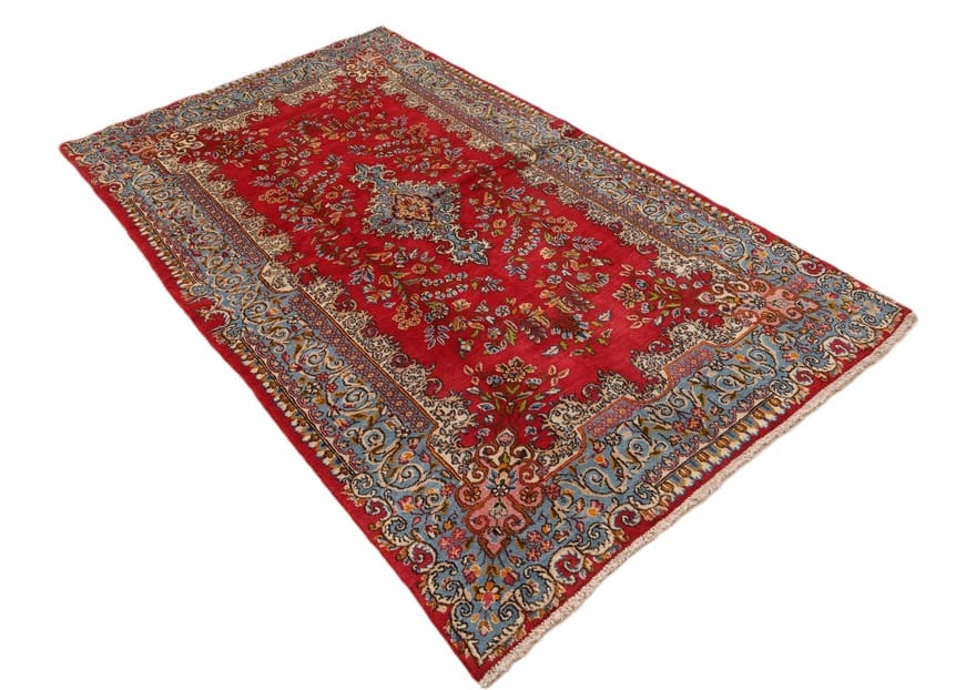 Handgeknüpfter Kerman Perserteppich 223 × 125 cm