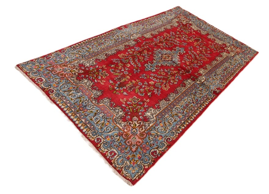Handgeknüpfter Kerman Perserteppich 223 × 125 cm