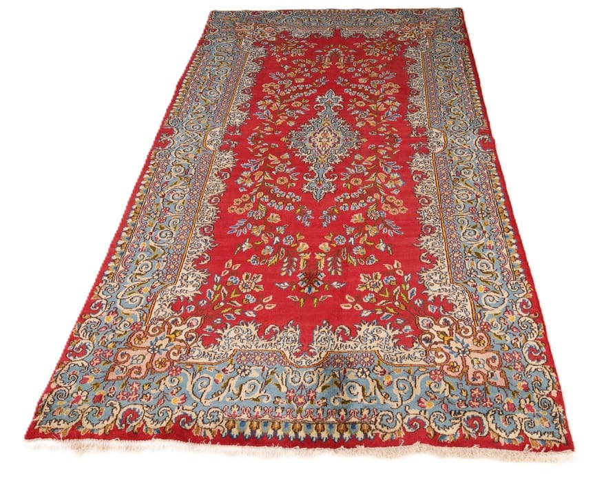 Handgeknüpfter Kerman Perserteppich, 225 × 120 cm, Wolle