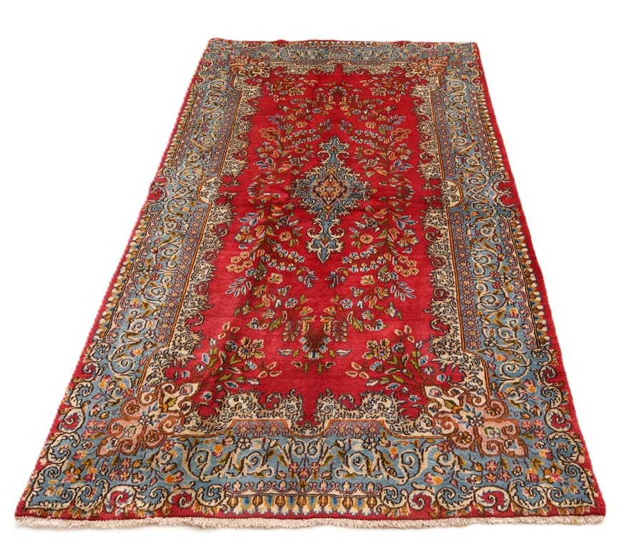 Handgeknüpfter Kerman Perserteppich, 225 × 120 cm, Wolle