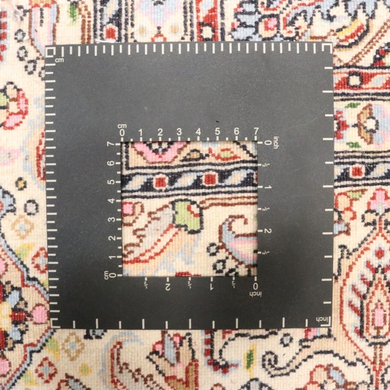 Handgeknüpfter Moud Perserteppich, 203 × 155 cm, Wolle & Seide