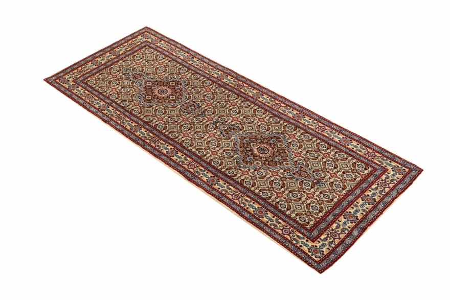 Moud Perserteppich aus Iran, 197 × 79 cm