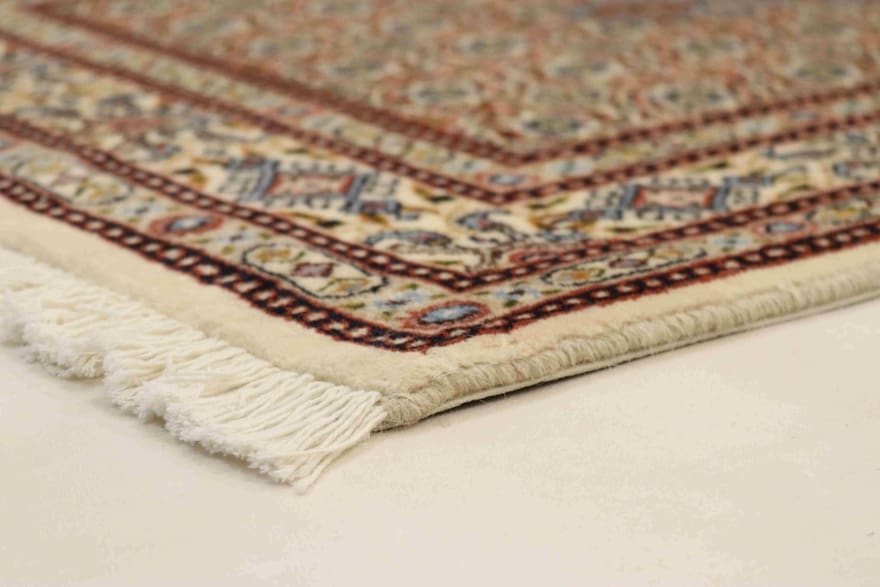 orientteppich-moud-206x80-cm-medaillon-muster-handgeknupft-4 Moud Perserteppich aus Iran, 204 × 79 cm
