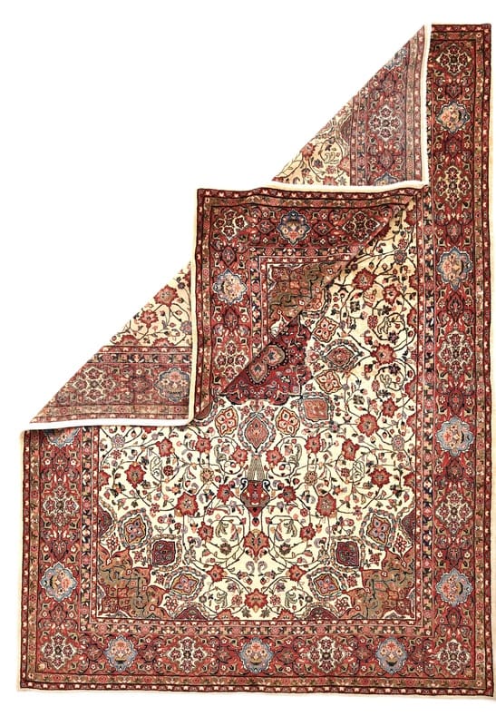 sarouk-teppich-379x267-cm-handgeknupft-elegantes-muster-2 Sarough Farahan Perserteppich aus Iran, 377 × 266 cm
