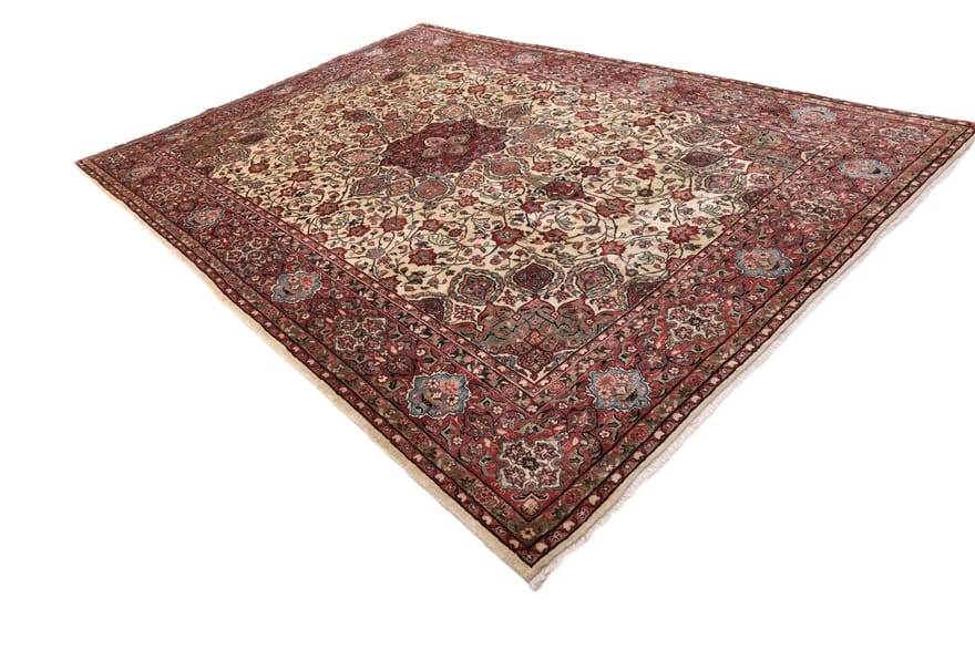 sarouk-teppich-379x267-cm-handgeknupft-elegantes-muster-4 Sarough Farahan Perserteppich aus Iran, 377 × 266 cm