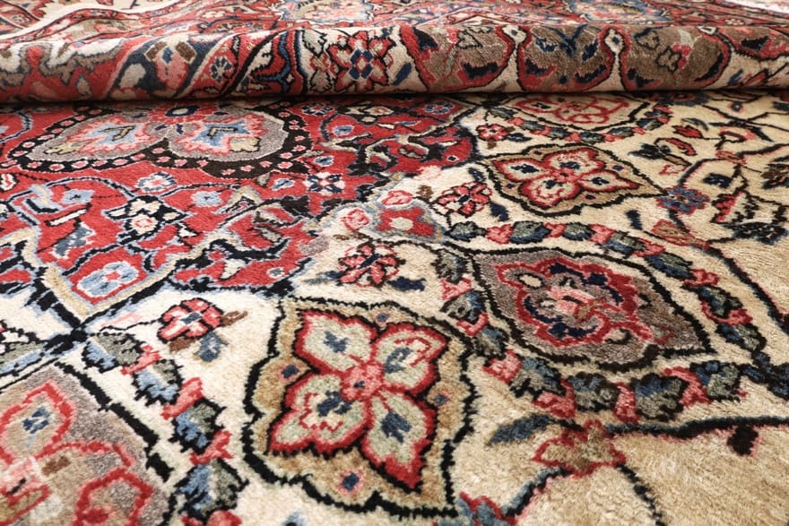 sarouk-teppich-379x267-cm-handgeknupft-elegantes-muster-9 Sarough Farahan Perserteppich aus Iran, 377 × 266 cm