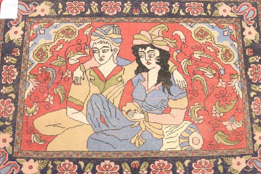 Sarough Farahan Perserteppich 99 × 69 cm aus Wolle, handgeknüpft