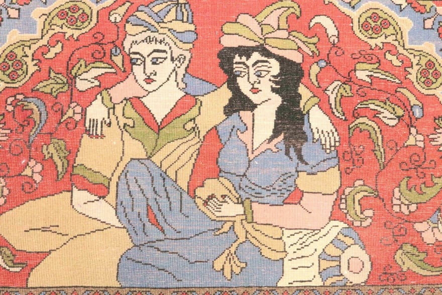 Sarough Farahan Perserteppich 99 × 69 cm aus Wolle, handgeknüpft