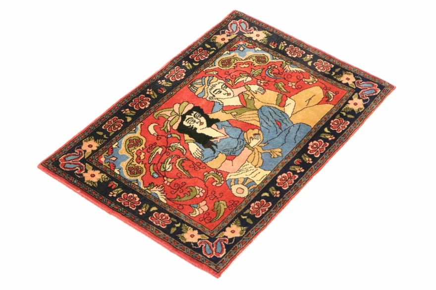 Sarough Farahan Perserteppich 99 × 69 cm aus Wolle, handgeknüpft