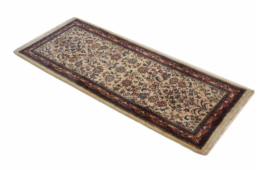sarough-teppich-204x83-cm-antik-handgeknupft-sammlerstuck-2 Sarough Farahan Perserteppich aus Iran, 202 × 82 cm