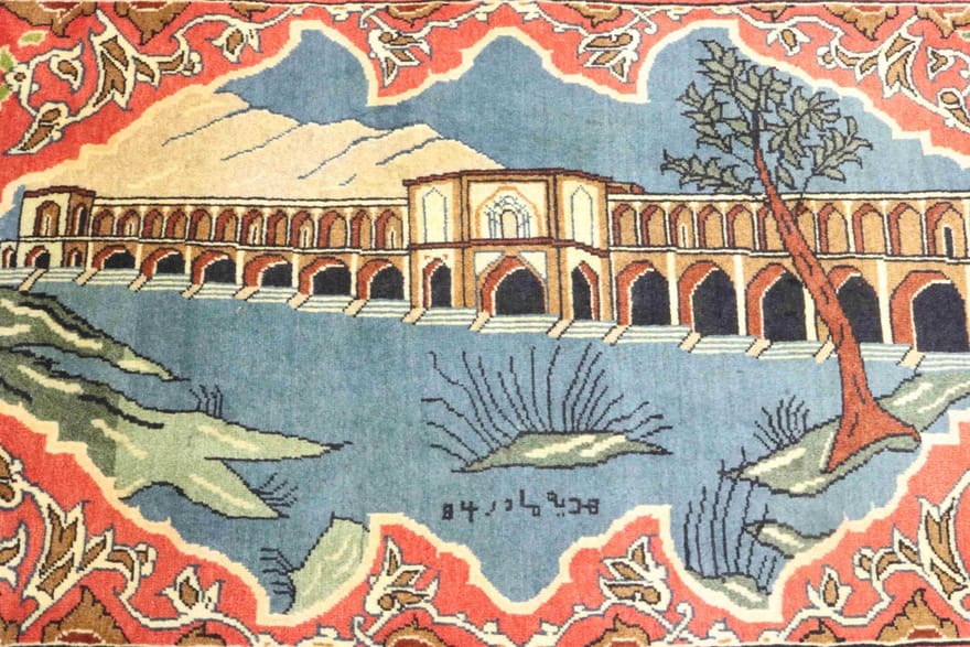 Sarough Farahan Perserteppich aus Iran, 96 × 61 cm