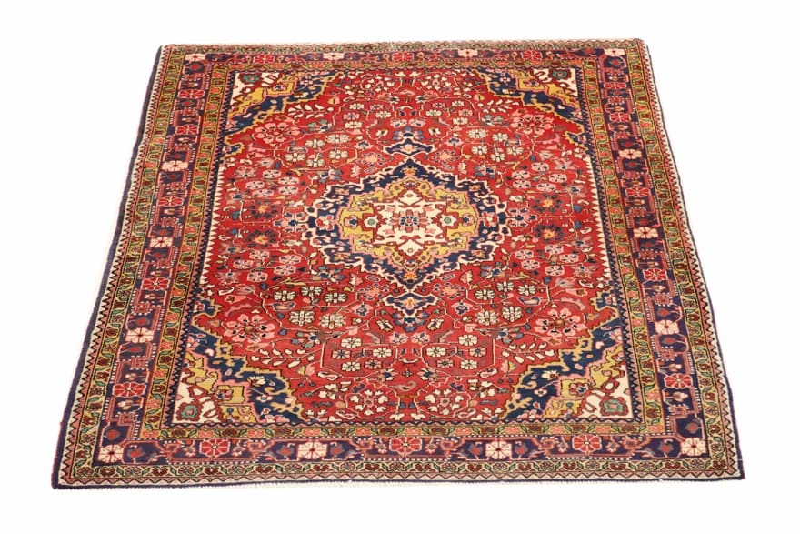 Hamadan Perserteppich 163 × 113 cm aus Wolle, handgeknüpft