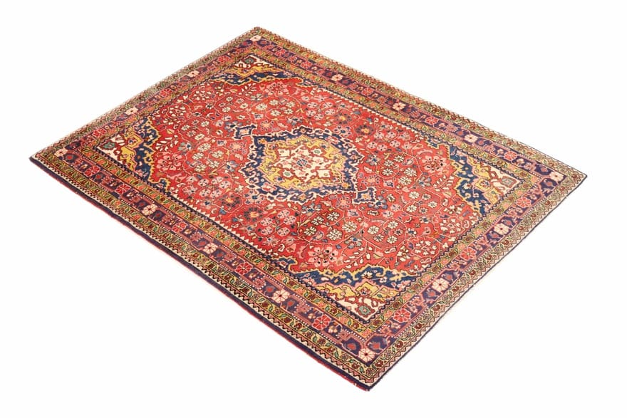 Hamadan Perserteppich 163 × 113 cm aus Wolle, handgeknüpft