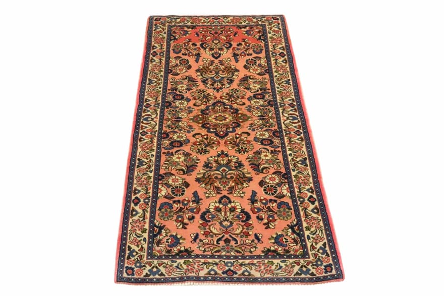 Handgeknüpfter Sarough Farahan Perserteppich, 206 × 80 cm, Wolle