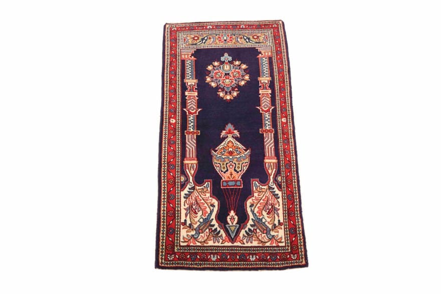 Sarough Farahan Perserteppich 134 × 61 cm aus Wolle, handgeknüpft