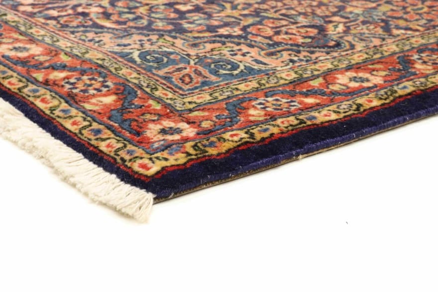 chozan-malayer-teppich-103x71-cm-marine-handgeknupft-perserteppich-2 Malayer Perserteppich 101 × 70 cm aus Wolle, handgeknüpft