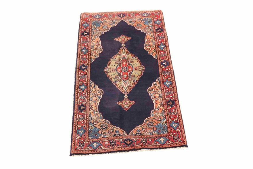 Handgeknüpfter Sarough Farahan Perserteppich, 129 × 69 cm, Wolle