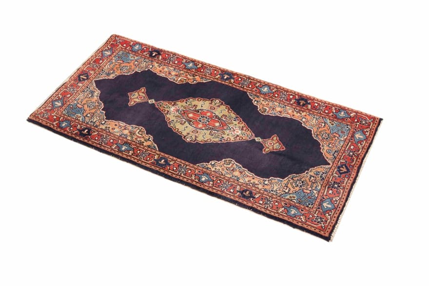 Handgeknüpfter Sarough Farahan Perserteppich, 129 × 69 cm, Wolle