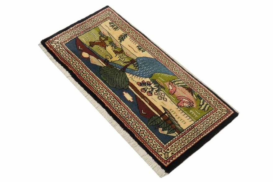Sarough Farahan Perserteppich 100 × 41 cm aus Wolle, handgeknüpft