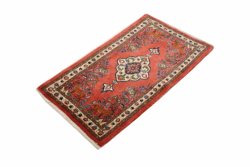Handgeknüpfter Sarough Farahan Perserteppich, 128 × 69 cm, Wolle