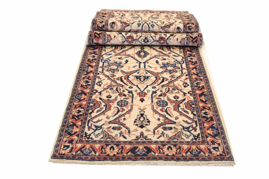 Handgeknüpfter Sarough Farahan Perserteppich 322 × 82 cm
