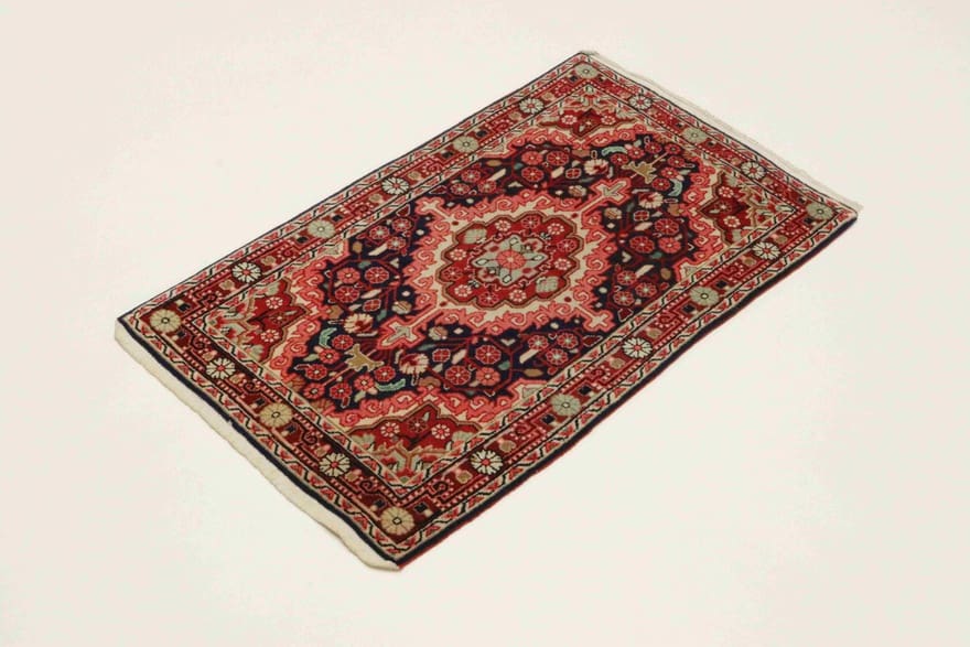 Handgeknüpfter Sarough Farahan Perserteppich 91 × 62 cm