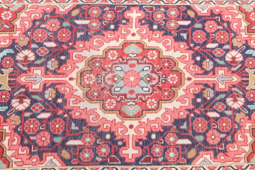 Handgeknüpfter Sarough Farahan Perserteppich 91 × 62 cm