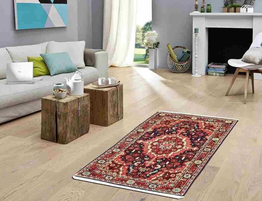 Handgeknüpfter Sarough Farahan Perserteppich 91 × 62 cm