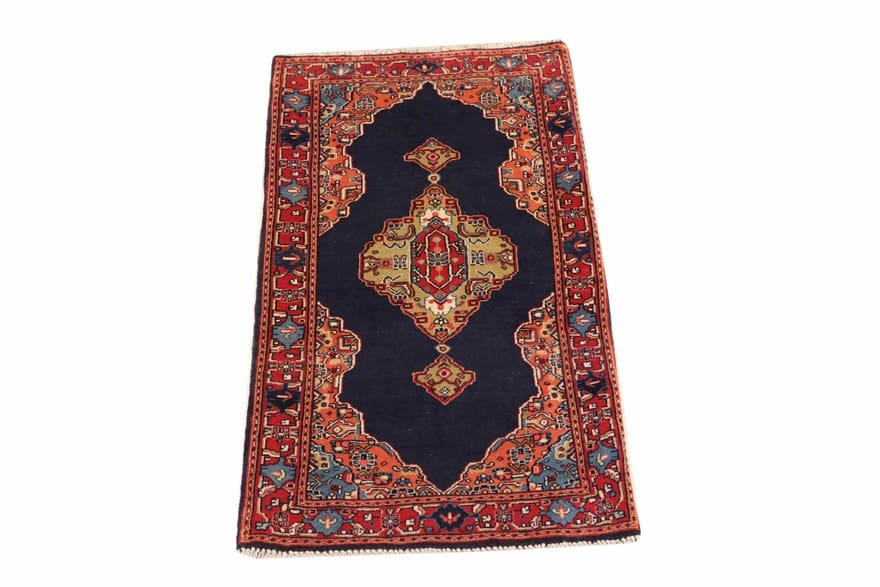 Sarough Farahan Perserteppich aus Iran, 125 × 65 cm